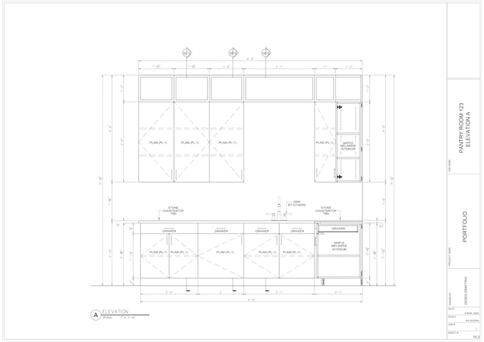 draft millwork shop drawings