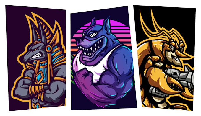 create mascot character logo for your twitch, youtube, kick
