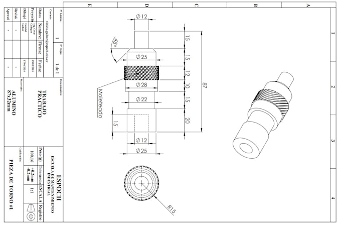 creation of technical drawings, drafs and documentation