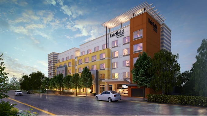 create 3d architecture renders