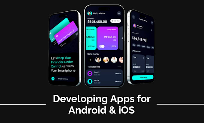 create app for android ios with flutter app development, mobile app flutter app