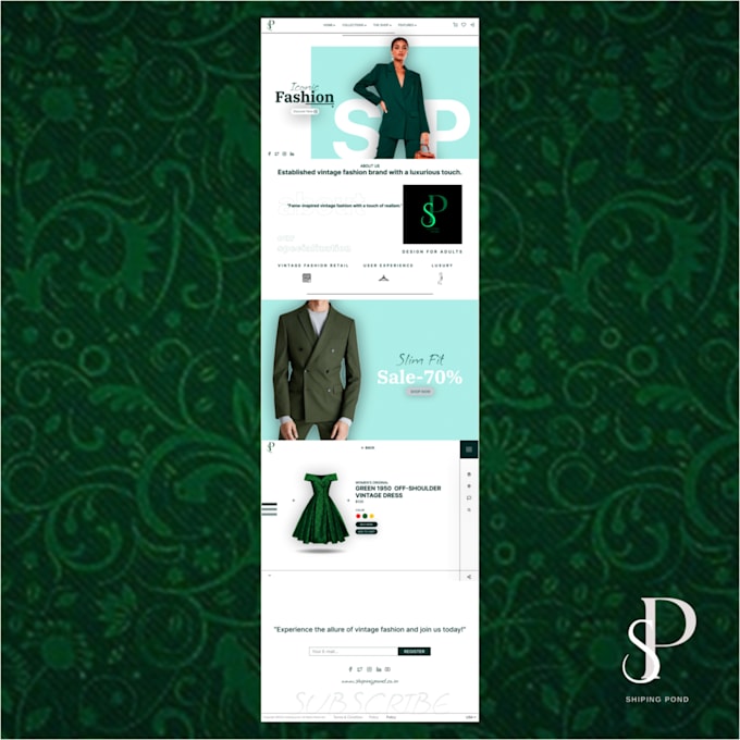 create web designs for your website
