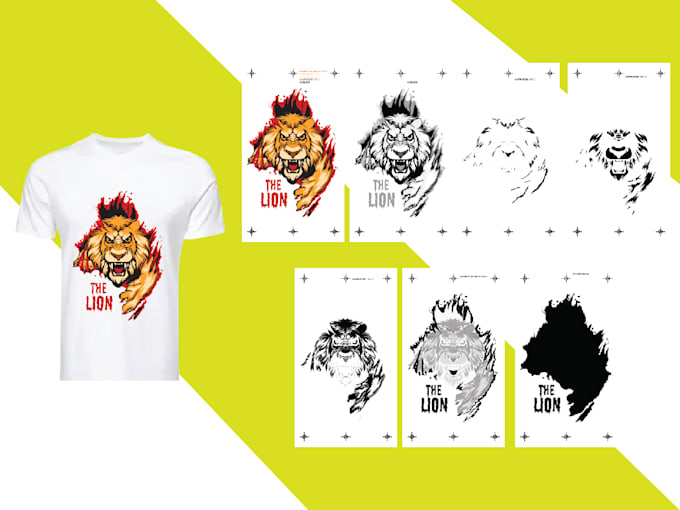 do professional color separation and vectorization for screen printing