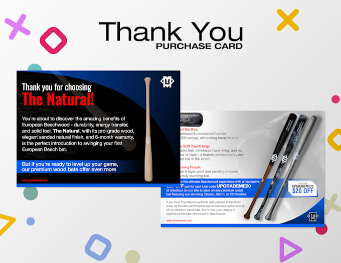 create a thank you card your business