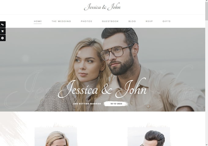 develop a website for your upcoming wedding