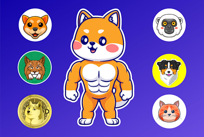 Design meme token, crypto, animal coin logo by Creativexvector | Fiverr