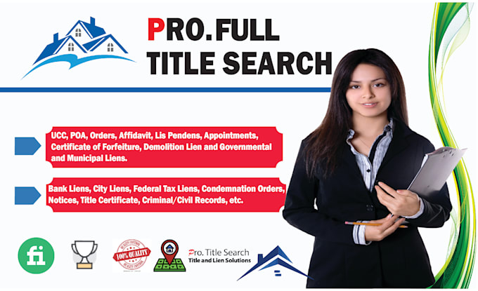 do full title search, USA