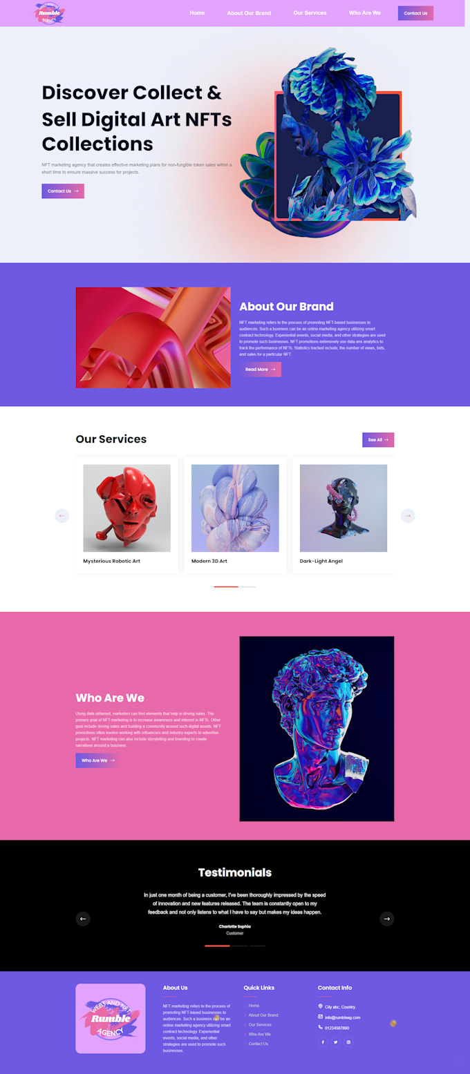 Create engaging landing pages or business websites with html, css, and ...