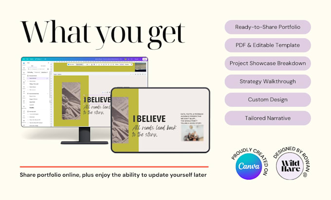 design and write your creative portfolio