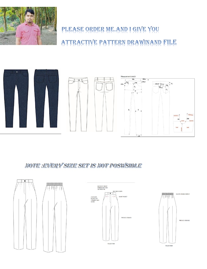 Make garments design and pattern by Mdrakib812 Fiverr