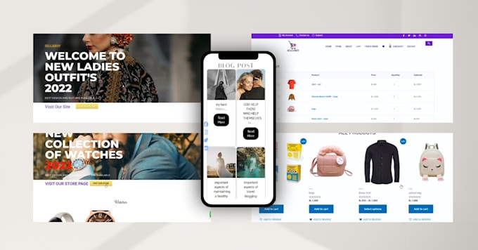 develop a responsive ecommerce wordpress website