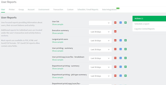 create a  server to manage all the printers