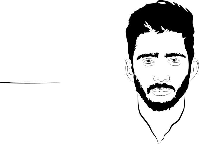 Draw simple black and white art line for you by Lochana_x | Fiverr