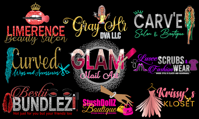 Design beautiful luxury glitter feminine diamond logo by Sumeraashiq36 ...