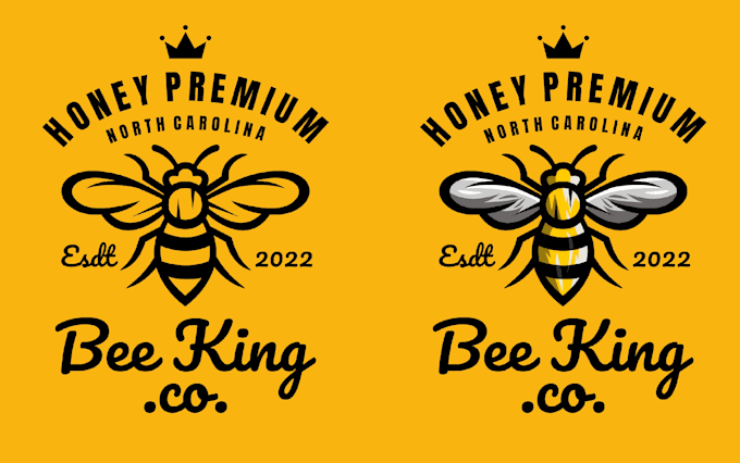 do creative modern bee logo