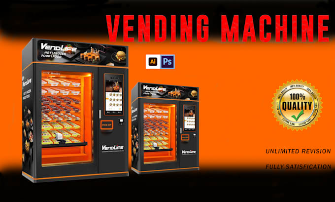 do creative vending machine wrap, vehicle wrap, bus wrap, van wrap,atm machine
