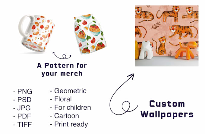 draw seamless repeatable custom floral pattern for textile print or other use
