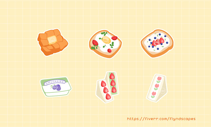 do cute vector illustration custom size as requested