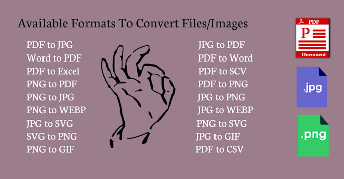 convert your file or image format into another file or image format