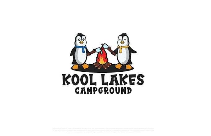 awesome camp ground logo design