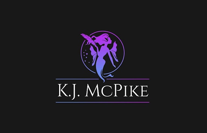 create fun eye catching fantasy author logo