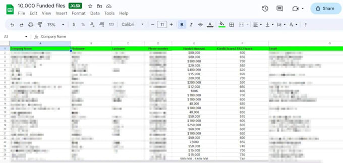 provide mca ucc and mca funded exclusive leads
