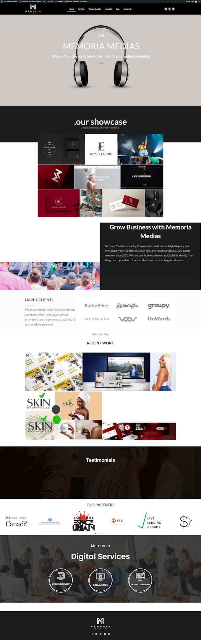 build wordpress website, elementor website design or blog