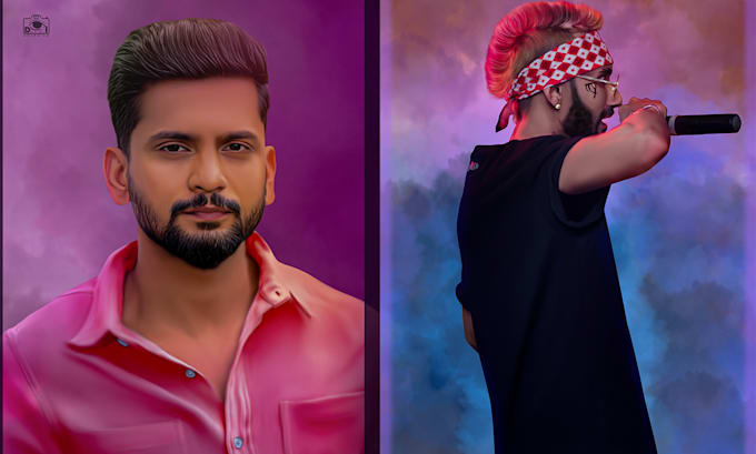 draw  digital oil painting from your photo