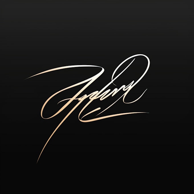 design scripted, handwritten or signature logo