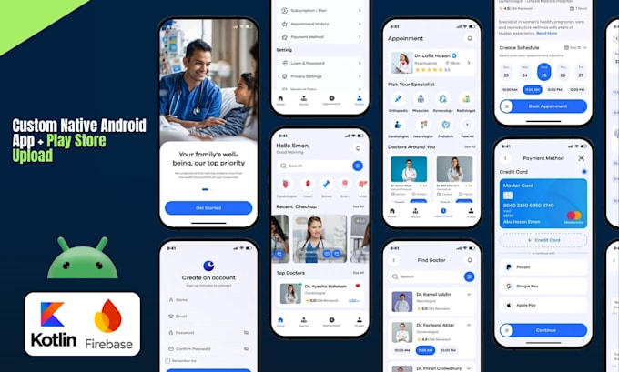 develop native android app and upload to play store