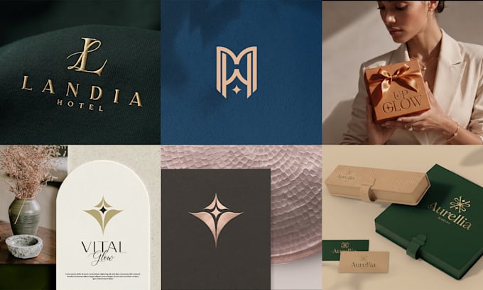 do unique modern minimalist luxury business logo design