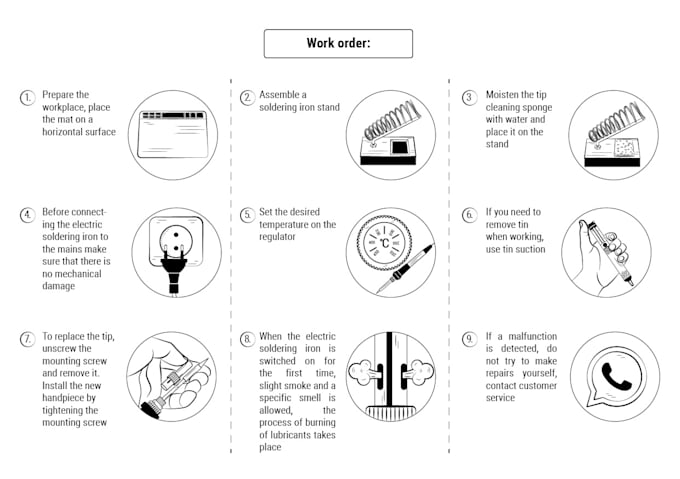 create a guide, manual, assembly or usage instructions