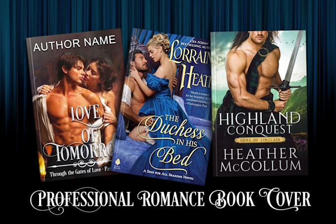 design professional romance book cover or ebook cover design