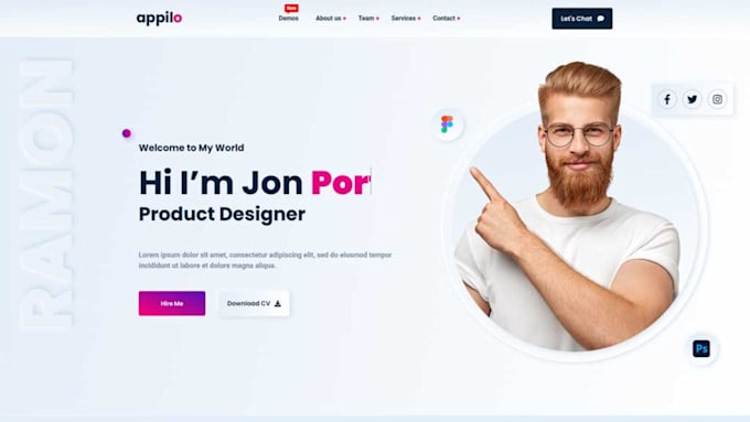 design a personal website or portfolio using wordpress