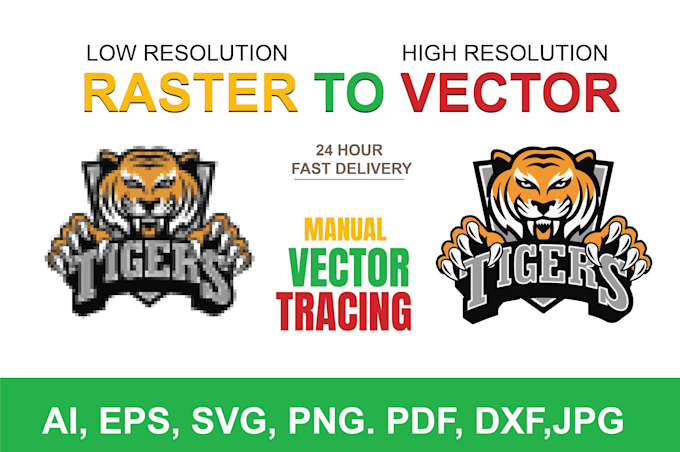 manually vector trace or redraw your logo to high res