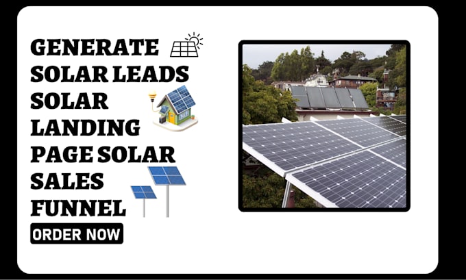 generate solar leads solar landing page solar sales funnel