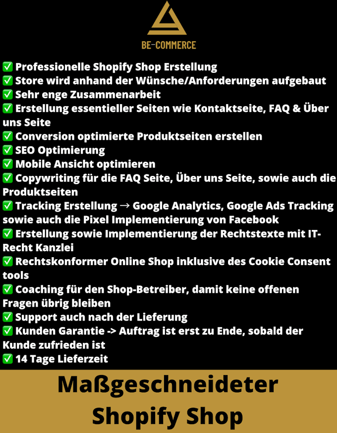 create a professional shopify website for your brand