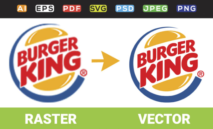do vector tracing, redraw logo, convert image to vector