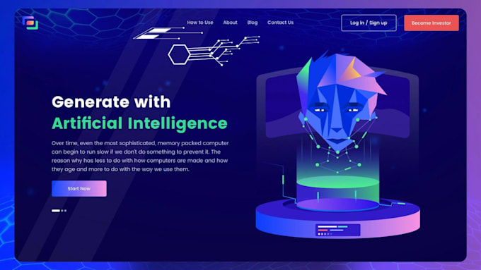 develop ai website design with chat gpt