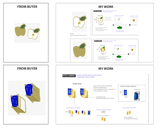 complete your jewelry cads and techpack