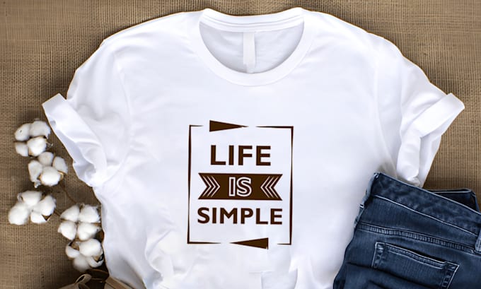 Do custom and trendy minimalist typography t shirt design by Samiiw ...