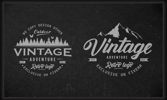design a retro vintage t shirt logo