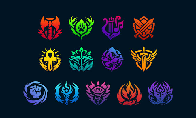 design a cohesive set of UI icons for game or mobile app