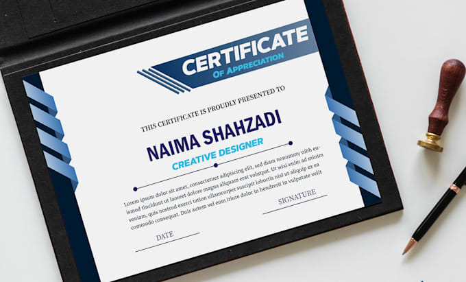 design professional diploma and award certificate