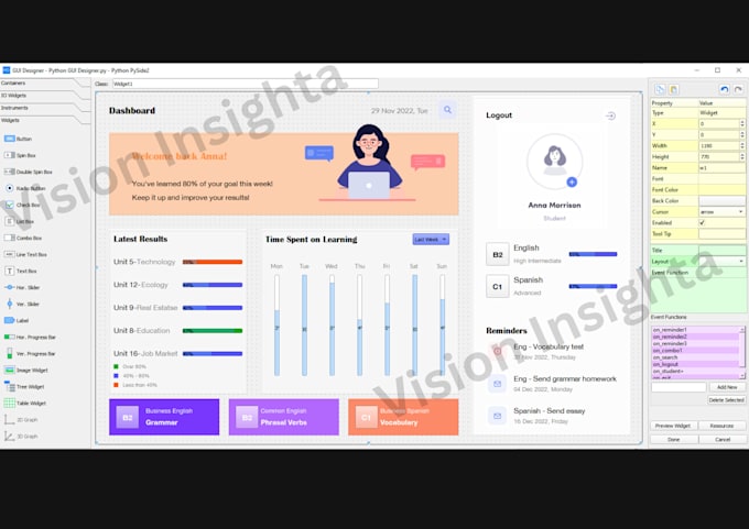 Bring your front end to life python programmer for gui and database ...