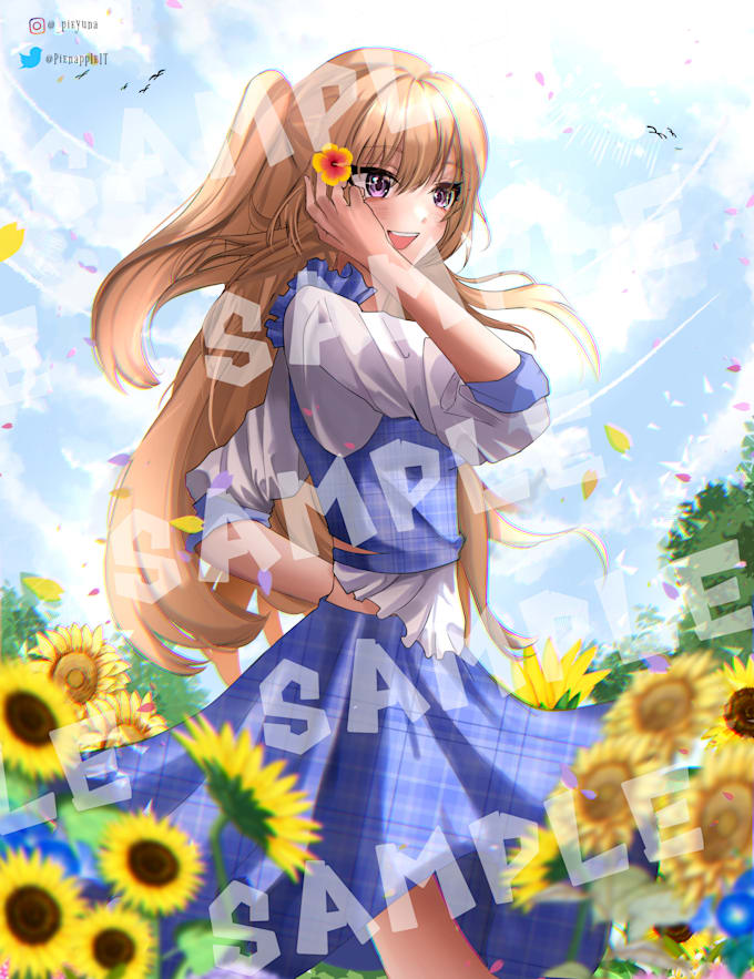 Draw anime, game, fanart, oc, with anime style by Piekura | Fiverr