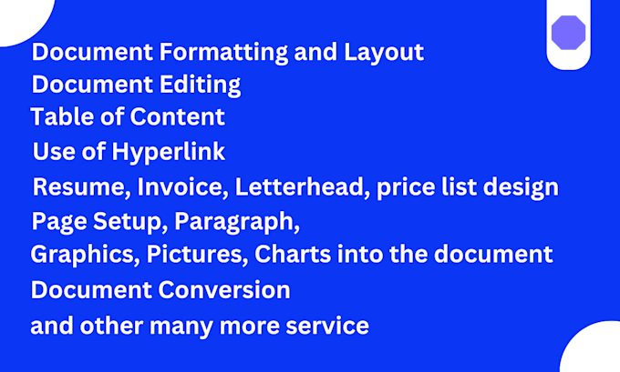 do professional microsoft word document formatting, editing, and design expert
