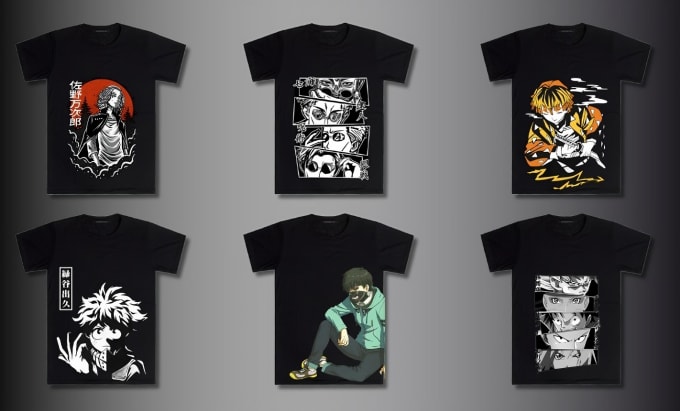 design anime streetwear t shirt for you