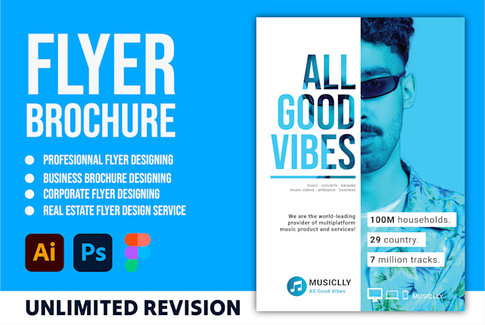 design flyer, brochure, banner, leaflet in a day