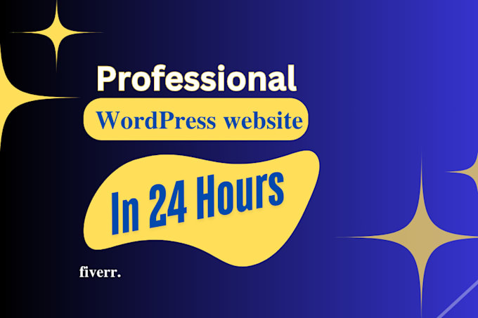 design and build an amazing and responsive wordpress website